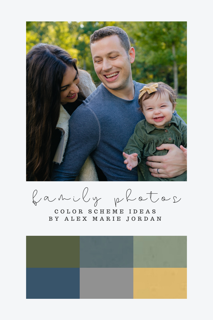 warm and earthy family photo color scheme ideas