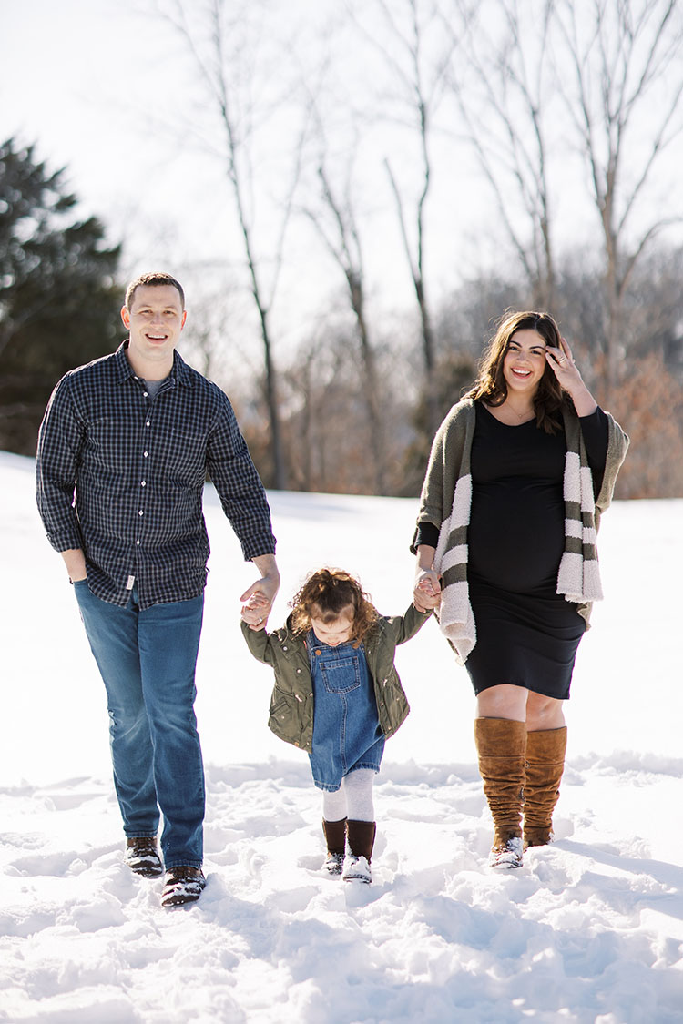 Winter Maternity and Family Photos