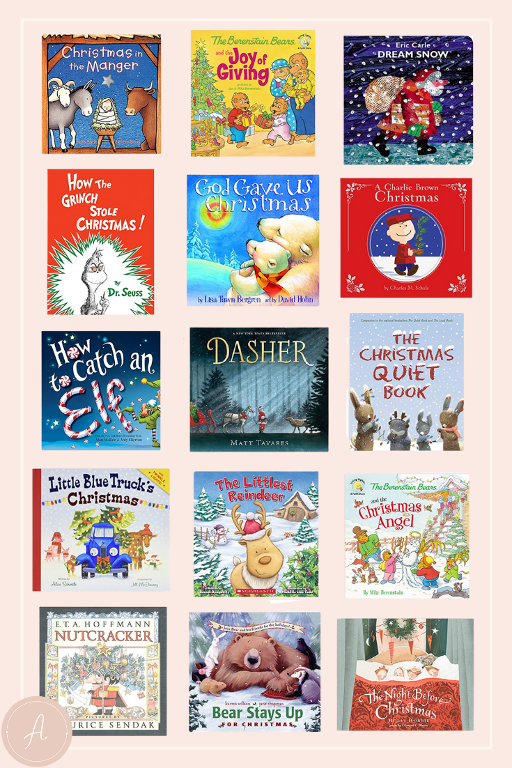 15 of our family's favorite Christmas and holiday themed books for small children like "How to Catch an Elf", "How the Grinch Stole Christmas" and more.