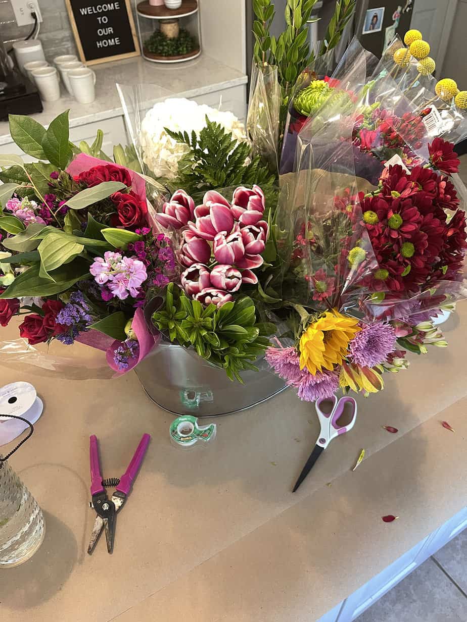 How to Host a Flower Arranging Party - Alex Marie Jordan